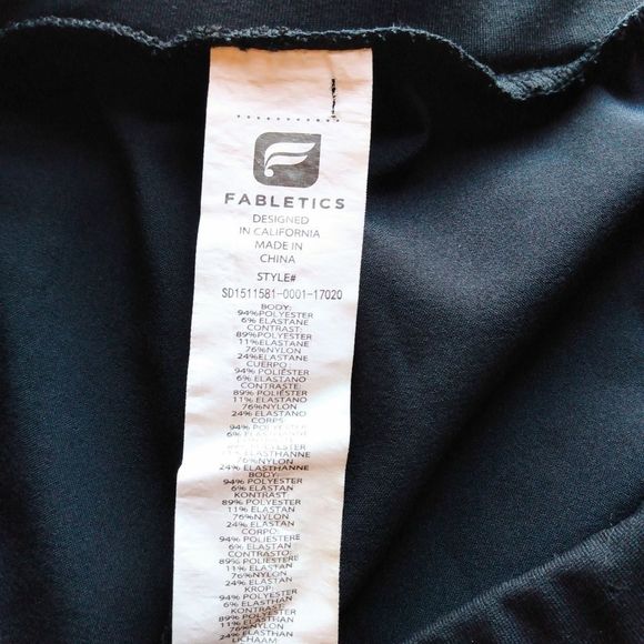 Fabletics Womens Layered Skirt Shorts Black Size XS - Picture 4 of 5